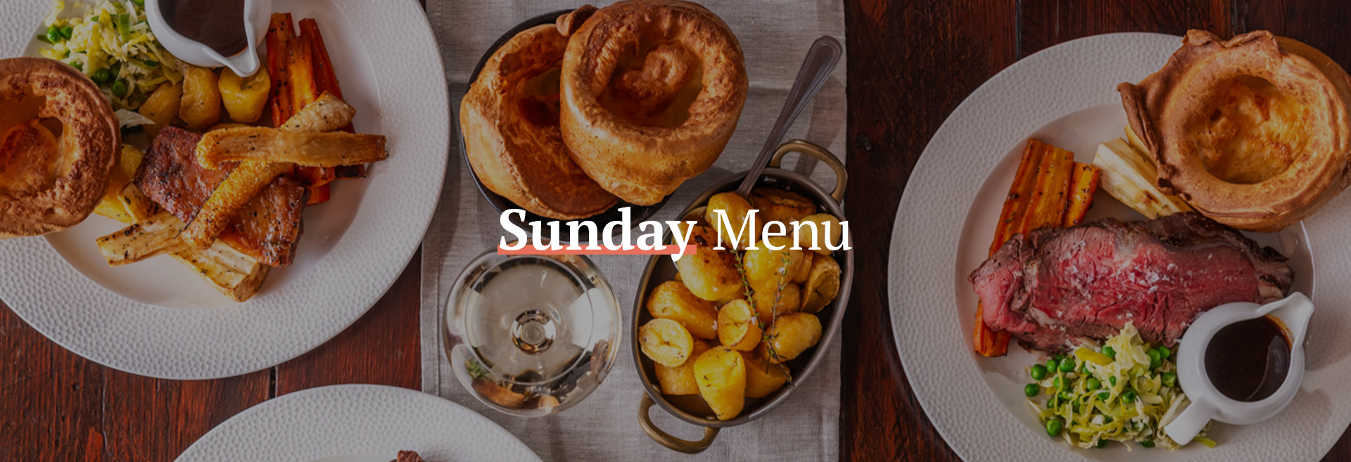 Sunday Menu at TOOTING TAVERN